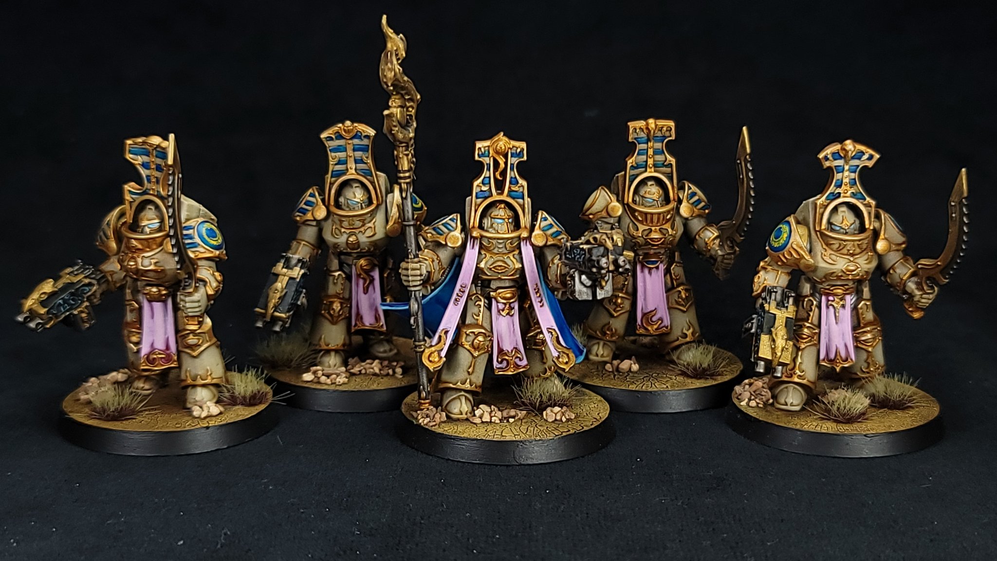 ゲームキャラクター WARHAMMER 40k Scarab Terminators 5 40K Scarab Terminator Hellfyre Missile Rack Tzeentch
