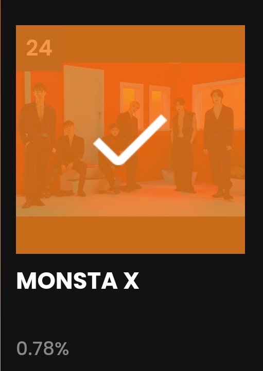 MonstaXVotingSQ's tweet photo. [MAMA WEBSITE VOTING]

MONBEBES! 7 days before pre voting ends. Pls keep voting for MONSTA X on MAMA! Encourage everyone to vote. We only have a week left! 

Current rank: 24th
Gap with 23rd: 0.03%

👉🏻 https://t.co/LO1MxdtrmB

@OfficialMonstaX #MONSTAX #몬스타엑스 https://t.co/EGrW4vQhQv