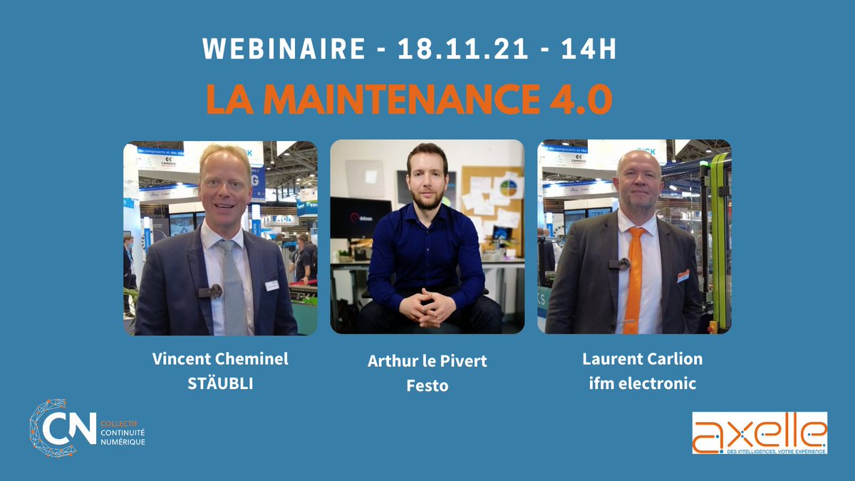 CcnCollectif's tweet photo. Quels bénéfices de la #digitalisation la #maintenance industrielle ? 
✅Des progrès en termes de #planification, gestion documentaire étendue, collaboration entre terrain &amp; #management, accès aux informations de comportement des outils de #production.
📧 https://t.co/oF08xUHgxT https://t.co/y4HEhUbcv7