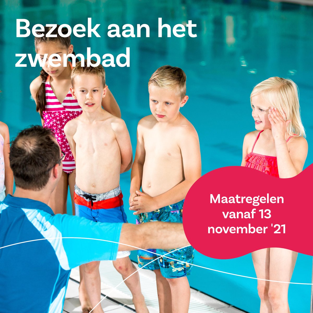 Vanaf zaterdag 13 november 18:00 uur gelden er nieuwe coronamaatregelen voor de zwembaden. Met ingang van deze datum gelden de maatregelen uit het Protocol Verantwoord Zwemmen versie 8.1. zwembadhetwedde.nl/.../nieuwe.../