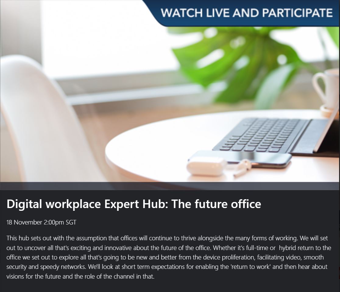 CanalysForums's tweet image. Join @IshanSDutt  for #CanalysForums21 APAC Digital workplace expert hub &apos;The future office’ with the region’s experts. Want to be part of the discussion? Register now and book your seat! account.canapii.com/events/canalys…