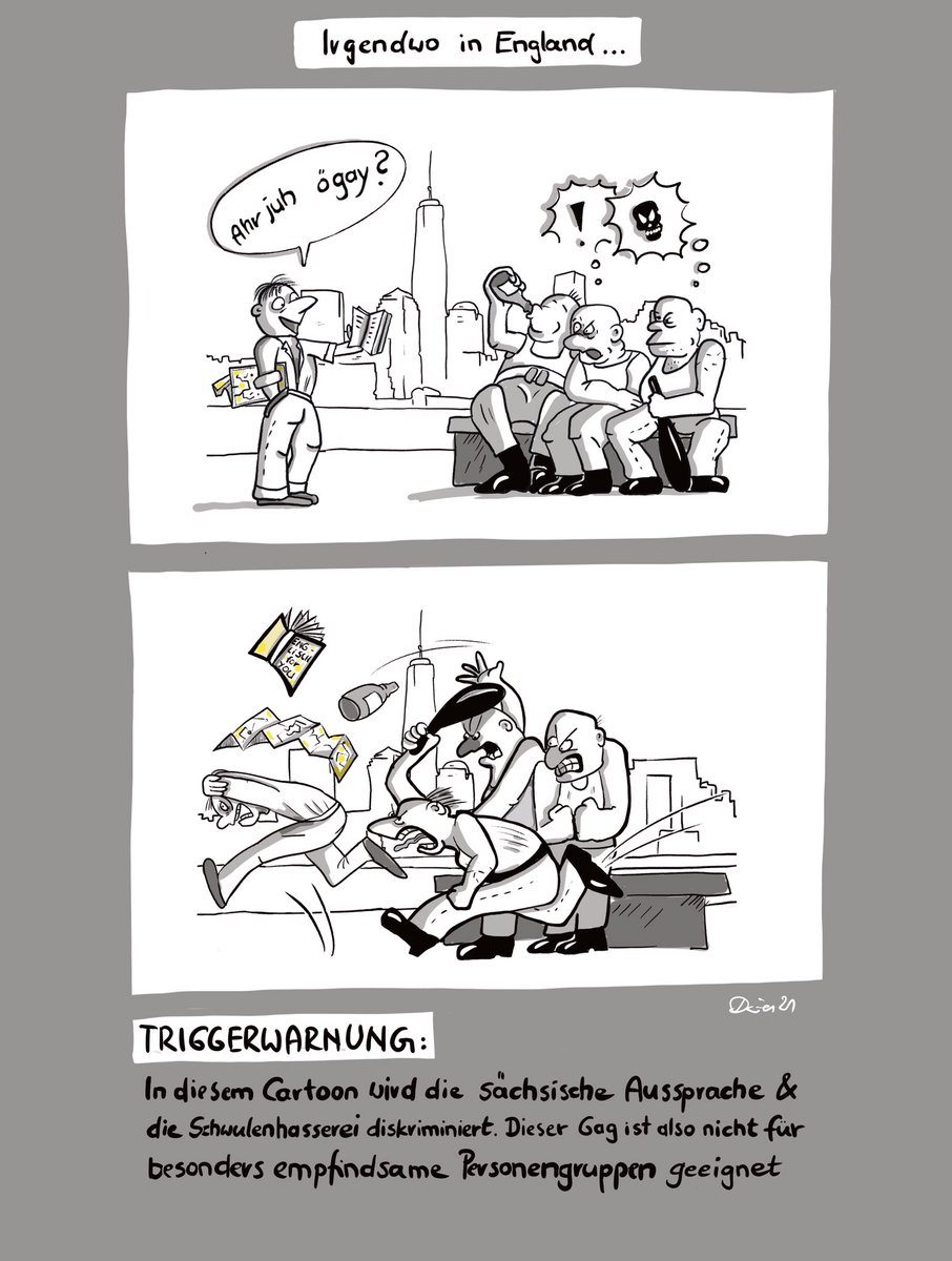 DavidDorit's tweet photo. Wort und Bild zum Sonntag #kleineKunstklasse #gegenrechts ##homophobic #gay #cartoon #sächsisch #doritdavid68 #doritdavid  #LearnEnglish https://t.co/nHiiG3n5je