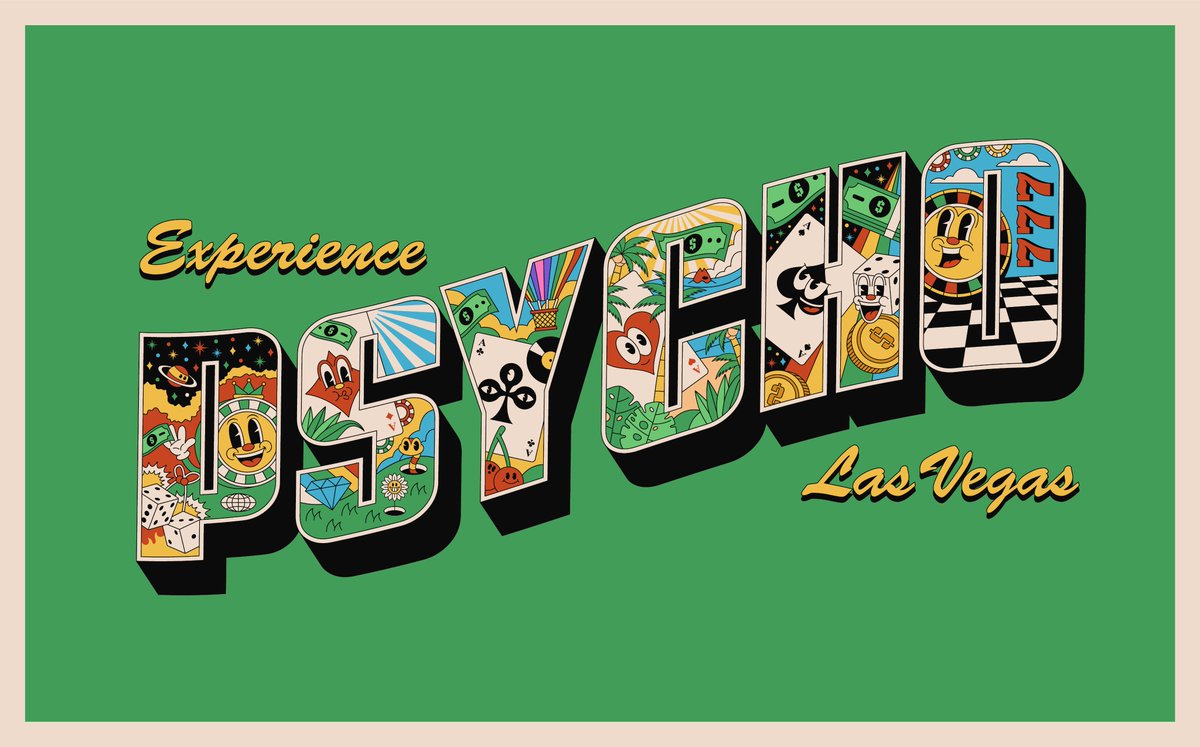 I really like this project because it's a new challenge for me in applying illustration to a text, it's an honor to work this illustration with psycho las vegas. enjoy it 🙏😄