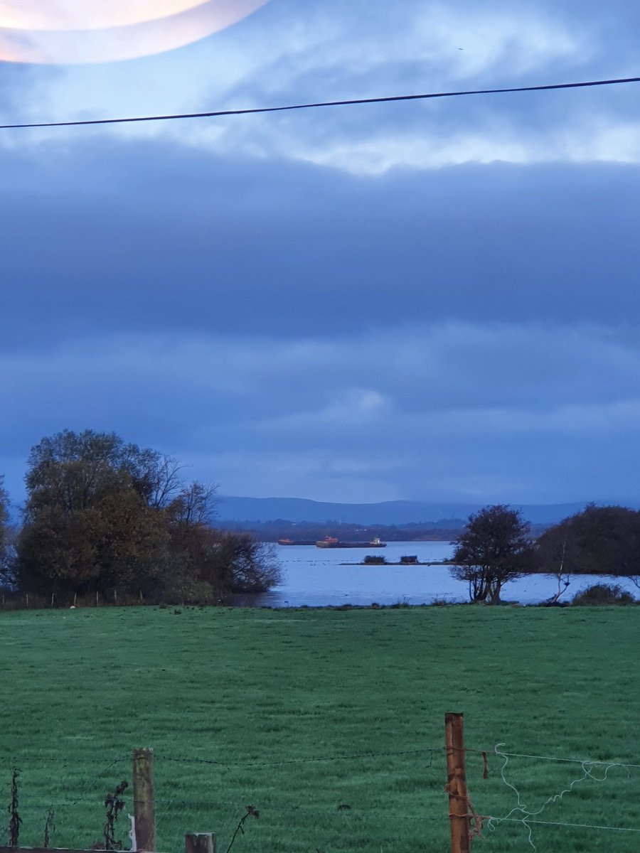 2 sand boats heading up the lough #loughneagh #kitchenwindow