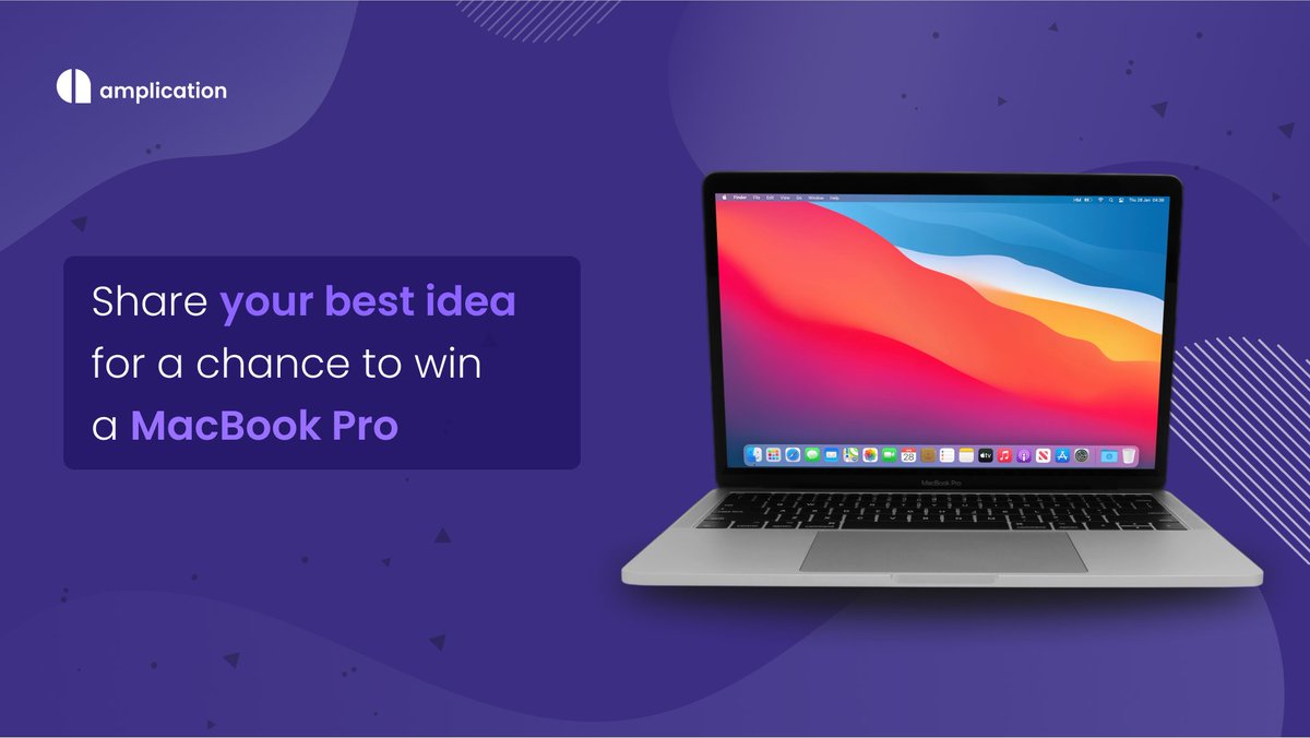 amplication's tweet photo. 💜MacBook PRO GIVEAWAY💜

🪜Steps 

1️⃣ Give an idea that makes backend developers' life easier 🔥
2️⃣ Retweet this tweet

Ideas with the most reactions will get a brand new MacBook Pro 🤩

Deadline - Nov. 18th 10am EST

We got your {Back}end 😉

🖇️ https://t.co/3sQFBWOKmm https://t.co/juY1ZJ7W85