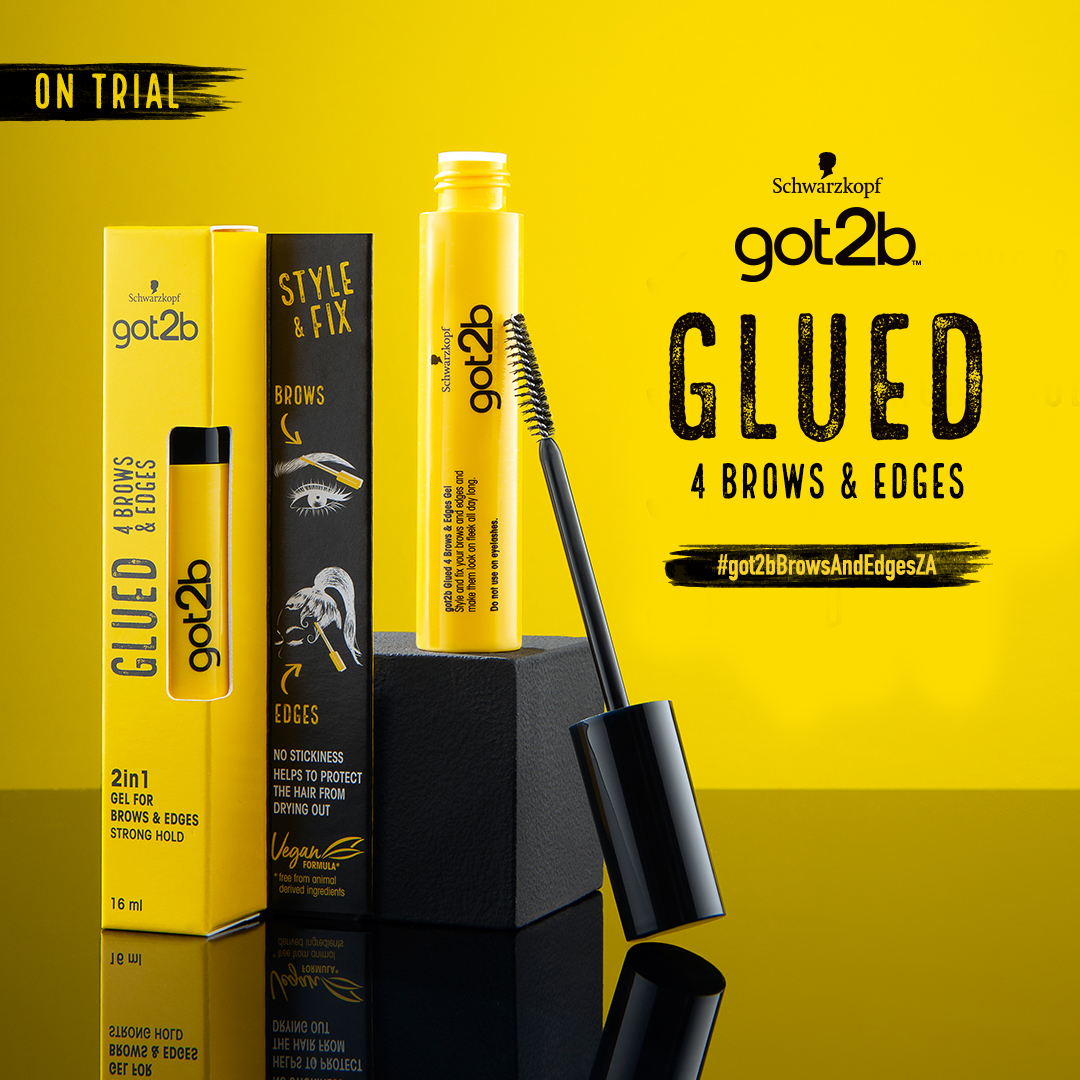 Beauty_Bulletin's tweet photo. Introducing got2b Glued 4 Brows & Edges, a two-in-one Ultra Glued gel made for styling brows & edges. We’ve recruited a trial team to put got2b to the test. Follow #got2bBrowsAndEdgesZA to (hopefully) discover the key you need to say g’bye to that toothbrush forever! https://t.co/8NVilyGH6P