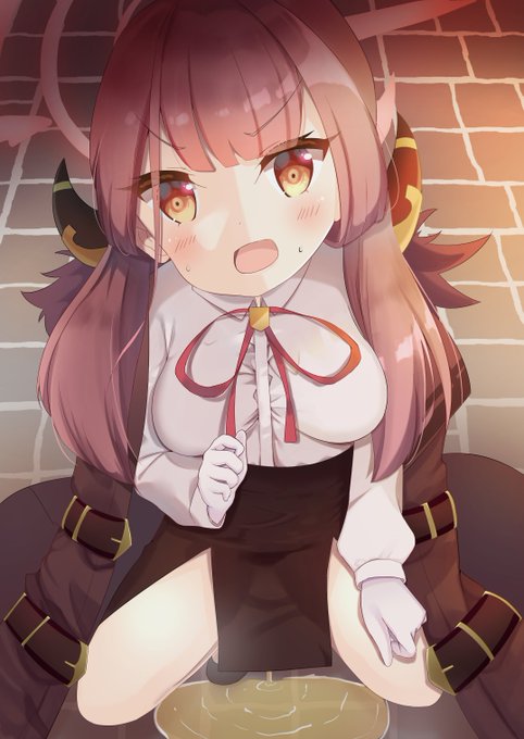 悪い子なのでお外でおしっこしちゃうアル社長 