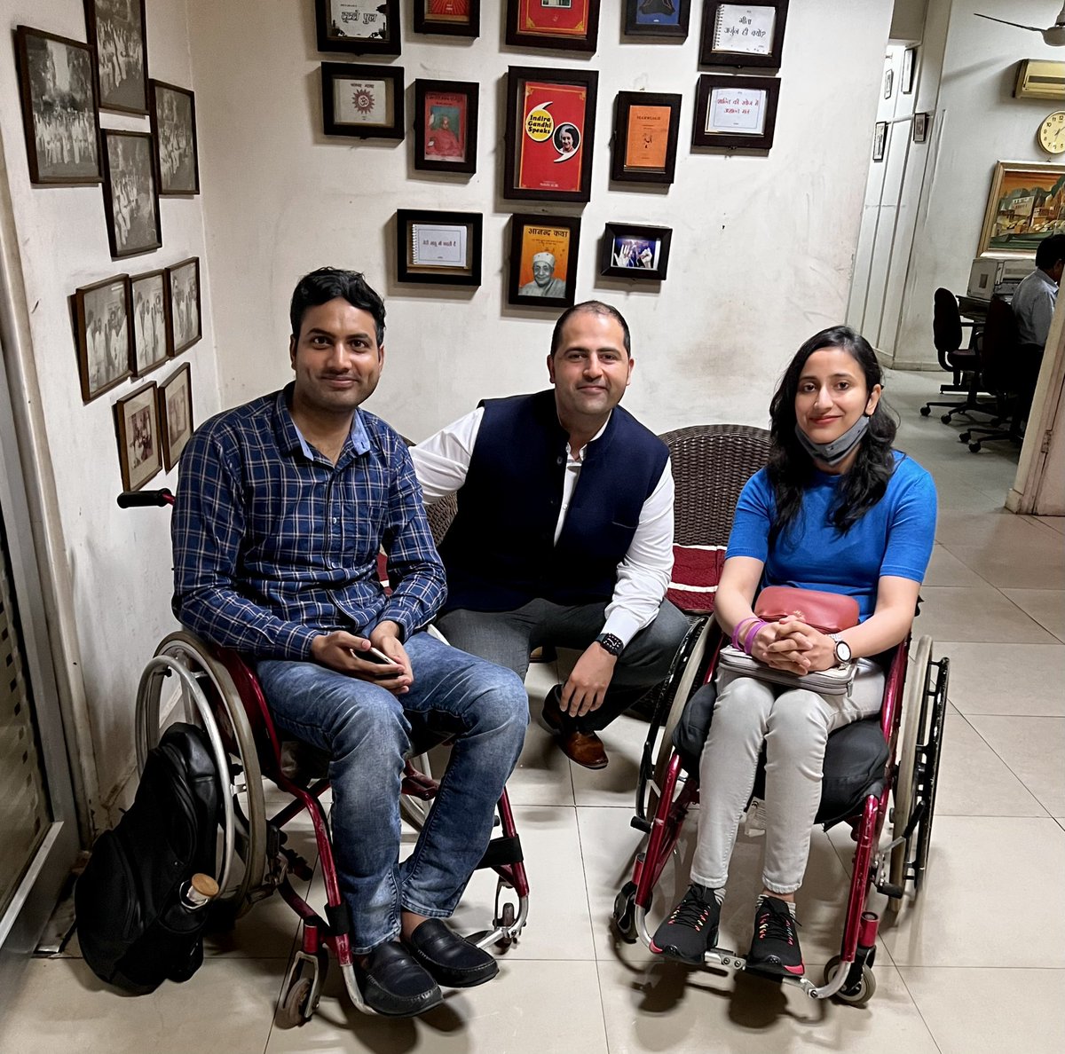 rishi_suri's tweet photo. Always inspiring to meet the one &amp; only @TF_DSWBA23 &amp; her colleagues at the #Delhi Wheelchair #Basketball Association. I truly feel privileged to have seen her grow from strength &amp; strength. As always, hats off Tasneem! https://t.co/bm78ukEWsm