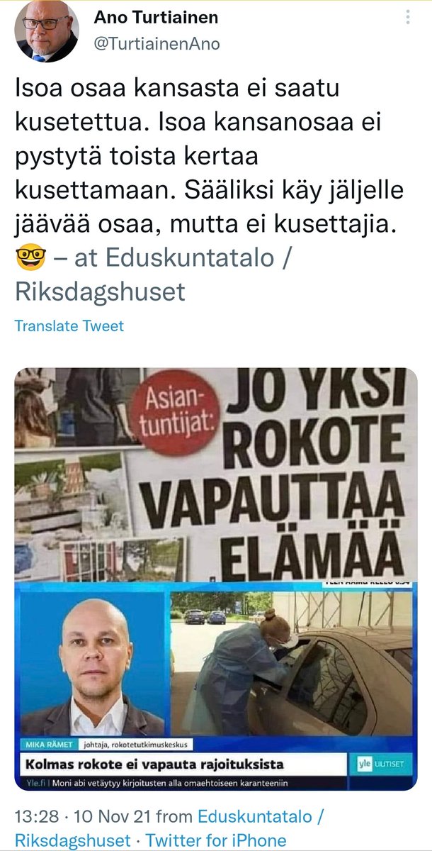 kuikkap's tweet photo. #kansanedustaja #QAno käyttää työaikaa rokotevastaisen #disinformaation levittämiseen.
Lähteinä vanha lööppiotsikko ja #salaliittoteoria't.
Näitä ongelmia ei sitten ole uudessa uljaassa #VKK:n kansantasavallassa. Siellä GSM-verkkokin on hyihyi
#AnoTurtiainen
#antivaxxer
#korona https://t.co/Jexk57L0XV
