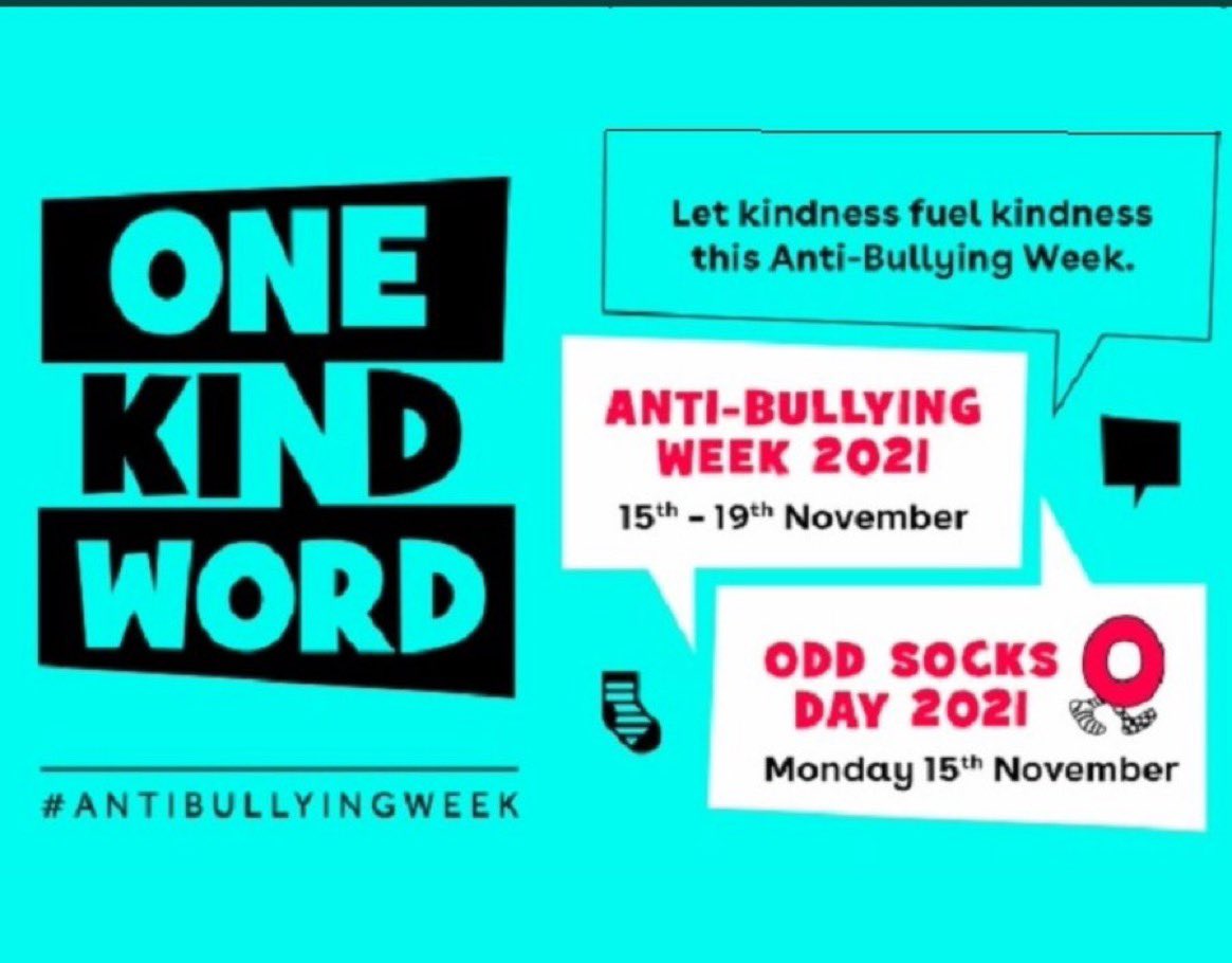 MrOwenACSHead's tweet photo. One Kind Word - Remember to wear your odd socks today for Anti-bullying Week @IDS3to18 #AntiBullyingWeek 🧦😊 https://t.co/UrNtwviUwM