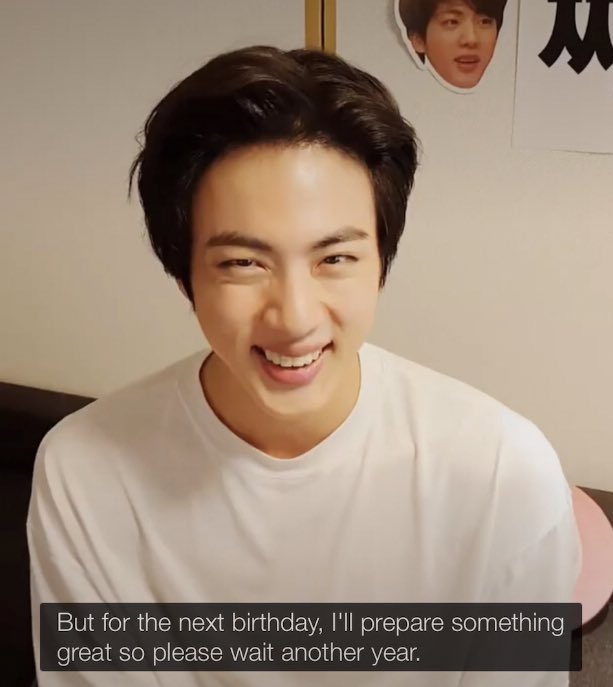 seokjintiddles's tweet photo. remember on 2019 seokjin's birthday party on vlive he said that on his next birthday, he's going to prepare something great and then last 2020 on his day we received "Abyss" 🥺💜 https://t.co/BmjFLAH65J