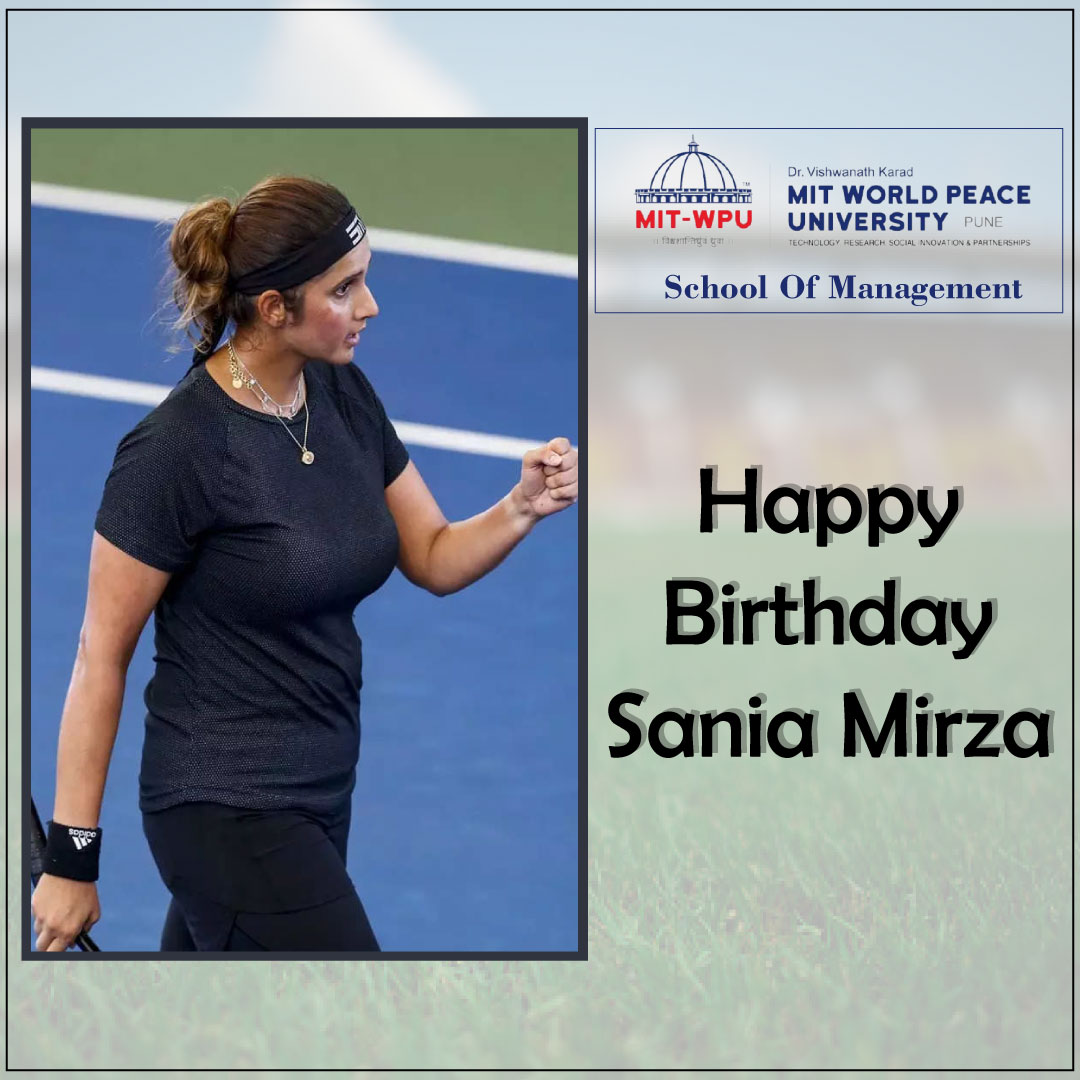 SoM(UG) wishes Sania Mirza a very Happy Birthday 