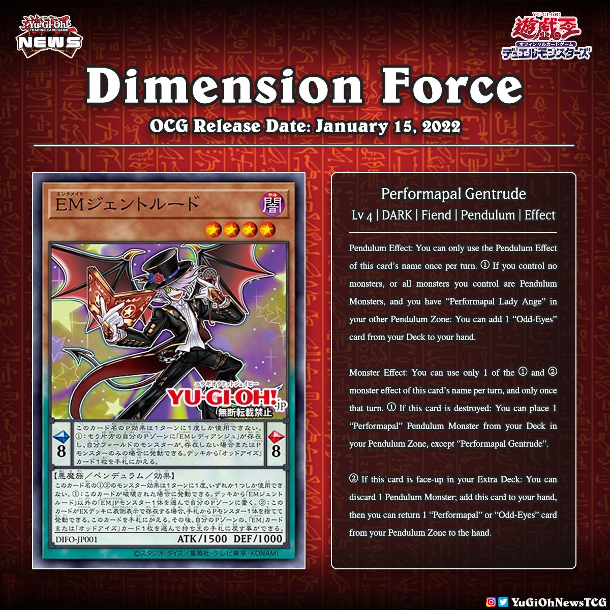 New Pendulum support cards have been revealed for the upcoming OCG Dimension Force set Translation: YGOrganization #YuGiOh # # New Pendulum support cards have been revealed for the upcoming OCG Dimension Force set Translation: YGOrganization #YuGiOh # #
