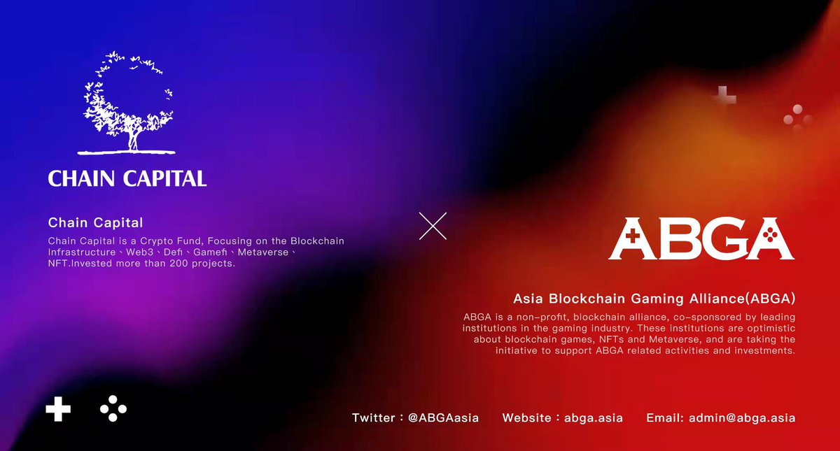 ABGA_Global's tweet photo. ✨@ABGAasia proudly announces @ChainCapital666 as a founding member and Diamond member of us. 🎉Being well experienced and equipped with adequate investment knowledge, Chain Capital provides precious advise and guidance in the process of all project developments in ABGA!🥳🤩 https://t.co/uTdE3VYiL5