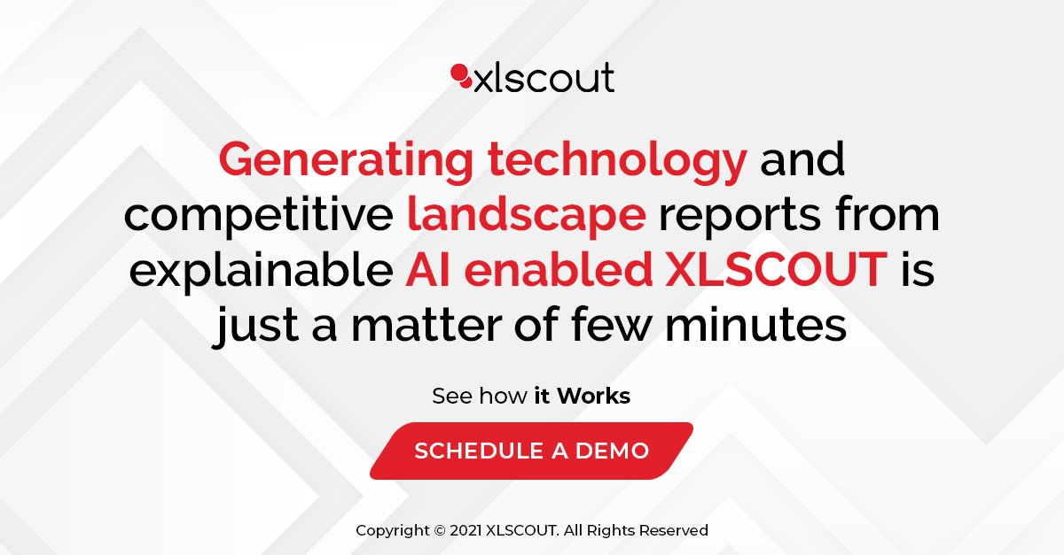 xlscout's tweet photo. Generating technology and competitive landscape reports from explainable AI-enabled XLSCOUT is just a matter of a few minutes

Know more - https://t.co/DTOfL8Zlzl
Book a demo - https://t.co/Gz8jEZvKJQ

#IPData #Patents #Explore #HiddenInsights #Technology #Innovation  #Xlscout https://t.co/P2f0zd2vla