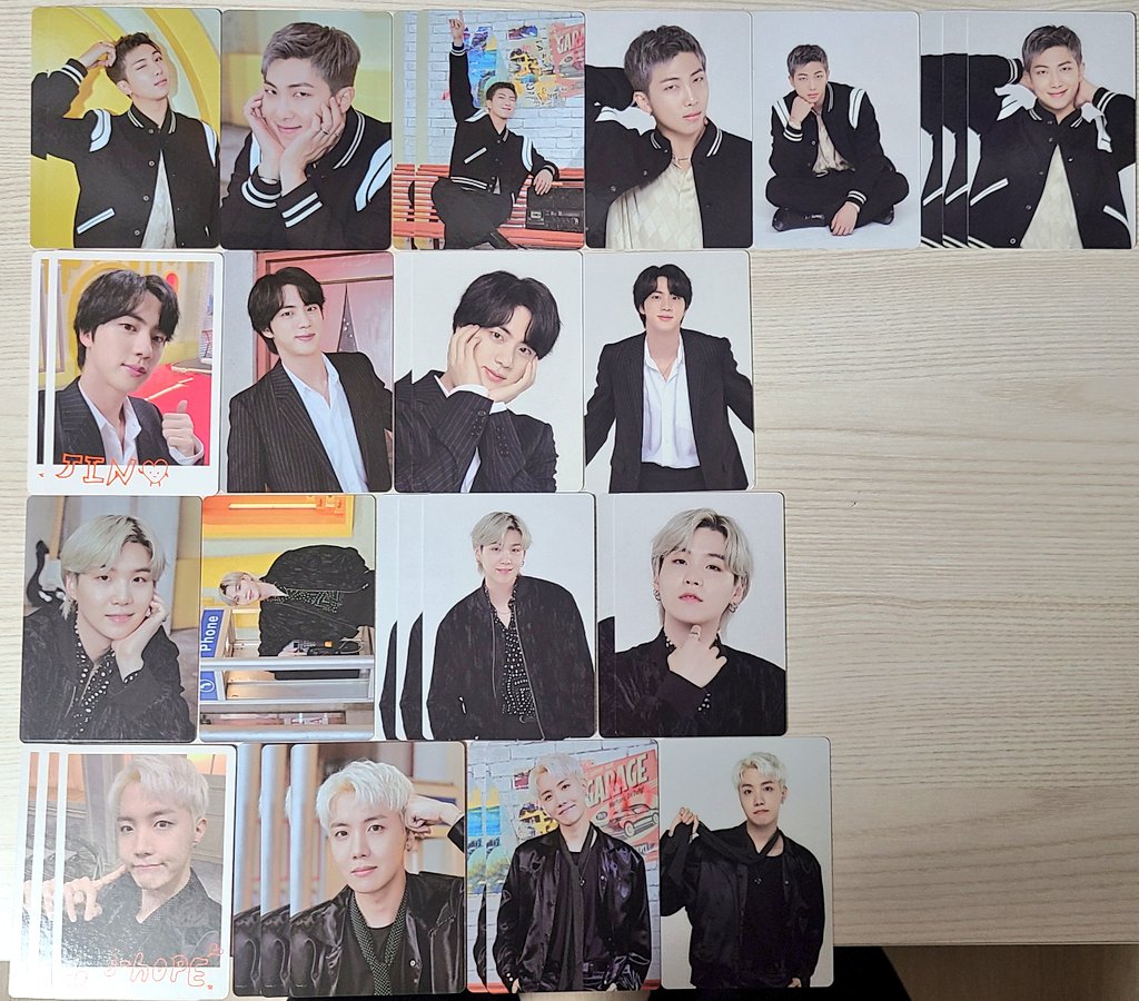BTS_GoodZz's tweet photo. 퍼투댄 미니포카 양도

남준 1* 1* 3* 4* 4 5 7 8* 8* 8
석진 s 1 5* 5 6
윤기 1* 3 5* 5* 5 6 8
호석 s* s 1 1 1* 2* 2 8*
지민 s s 1 2 2 3
태형 2 2 2 5* 5 6 6
정국 6 6
3인 유닛  1*
4인 유닛 4 4*

장당 0.3 / *심한하자 - 0.1
스페셜 0.4 https://t.co/ErUW4fi5fu