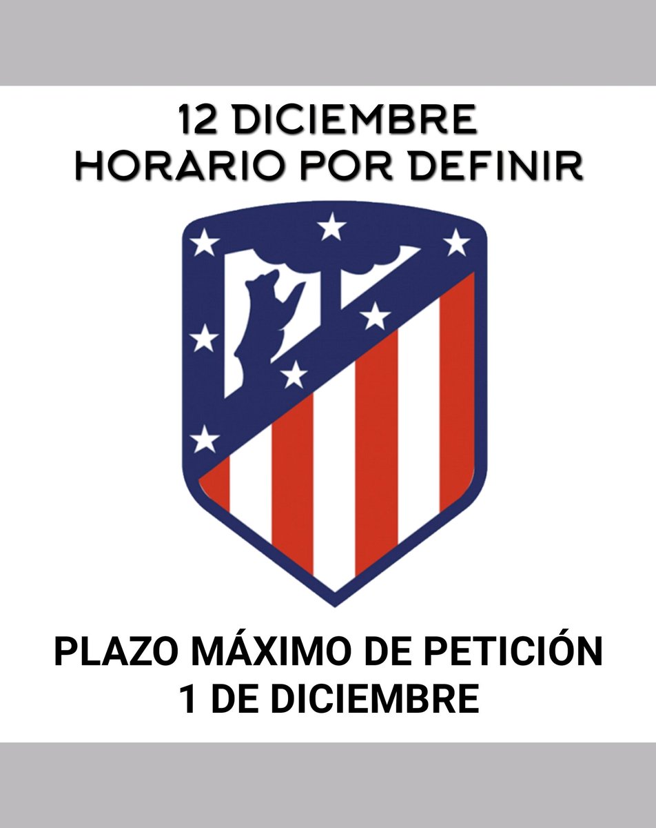 pmdonenrique's tweet photo. ⚠️PRÓXIMAS FECHAS⚠️
SOLICITUD EN NUESTRA PEÑA https://t.co/cZFI9AGr6Y
