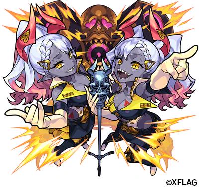 【お知らせ】
『モンスターストライク』にて
テレシー&amp;パレシー(進化前・進化・神化)のデザイン・イラストを担当いたしました!
敵キャラなので、ちょっと下品めのセクシーを意識しました。撃破ボイスがめっちゃ好きです😇
#モンスト #モンスト作品公開 