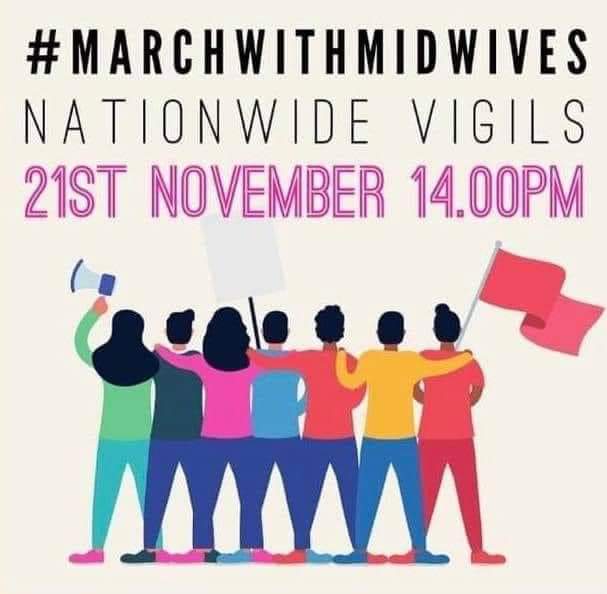 #marchwithmidwives