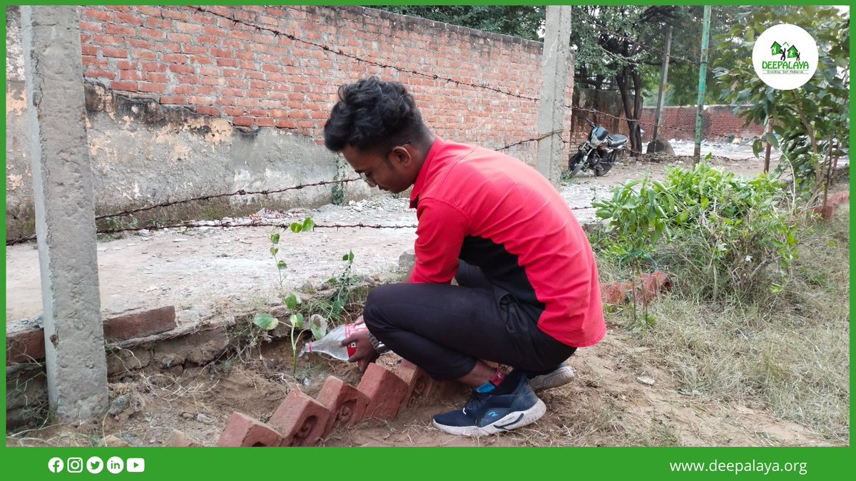 deepalayadelhi's tweet photo. #DeepalayaVTCYouthClub shows #teamwork efforts. They arranged #trees, grass cutting machines, and other required equipment by themselves. The #oath was also taken by members for taking care of #adoptedtrees #enablingselfreliance #youthvoice #YouthEmpowerment #environment #team https://t.co/umKs5IJLd7