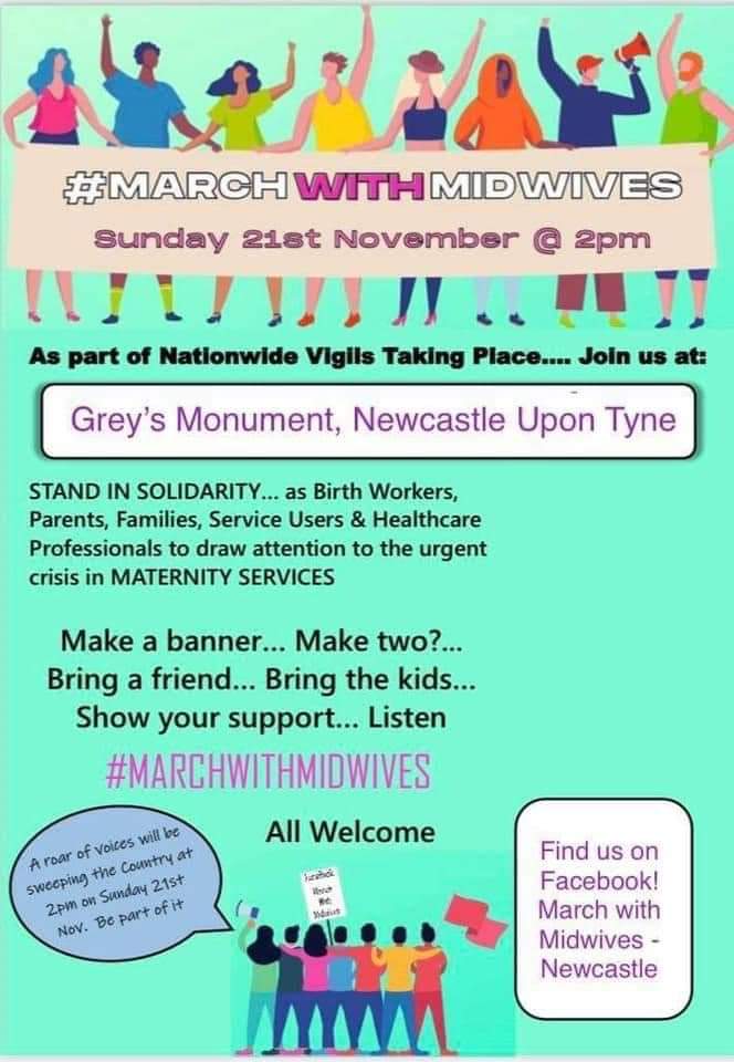 #marchwithmidwives #newcastleupontyne #eldonsquare #greysmomument #newcastle