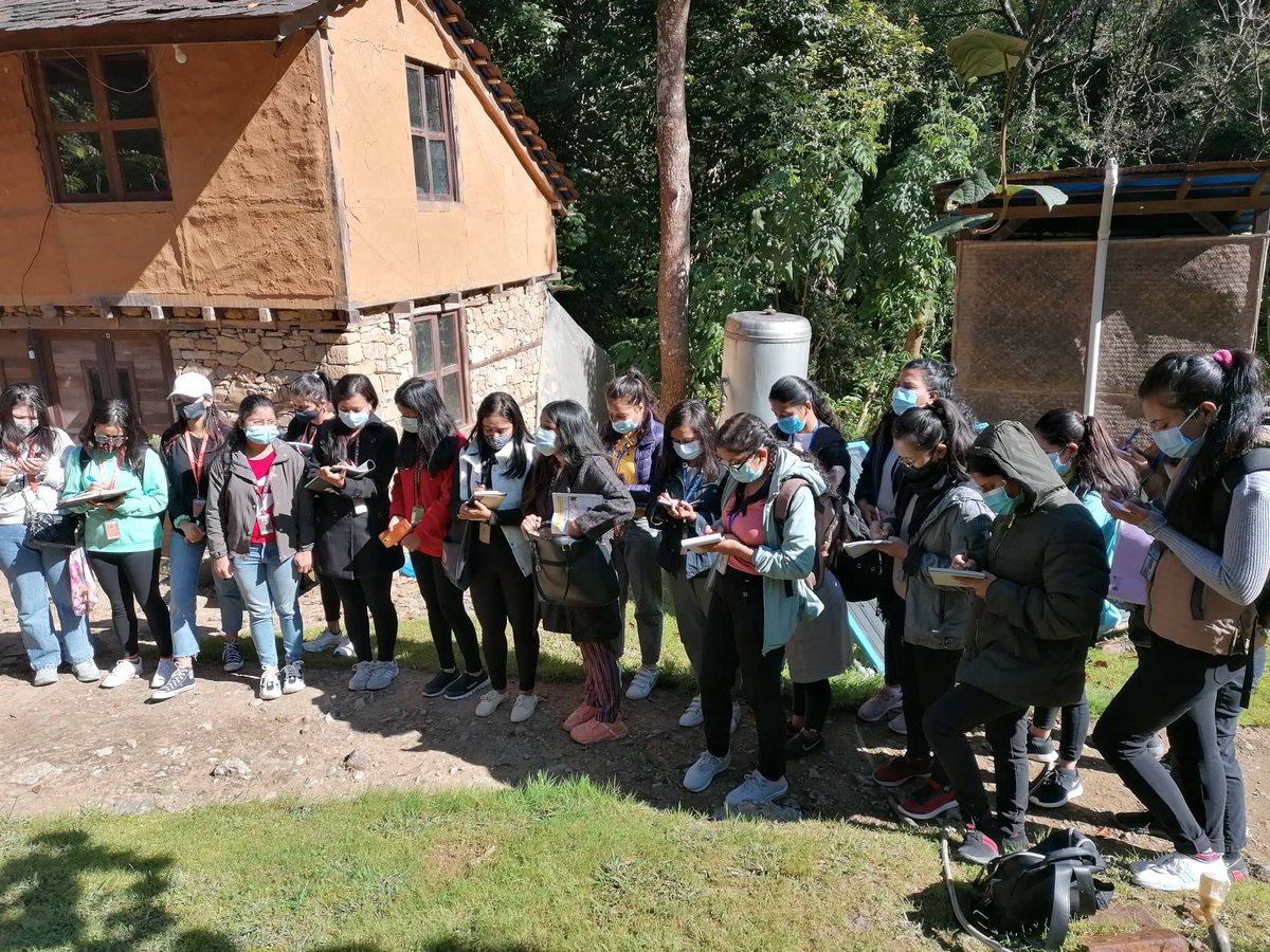 dvineproject's tweet photo. Study Unit 5 on action in Nepal! ICIMOD visit by the students of community development. 1st day field visit of pilot realization. #dvineproject #dvinenow
@DiakAmk @Gazi_Universite @vidhogskole
@ErasmusplusFI @Erasmus_Project @EUErasmusPlus https://t.co/l6z9T3kyIe