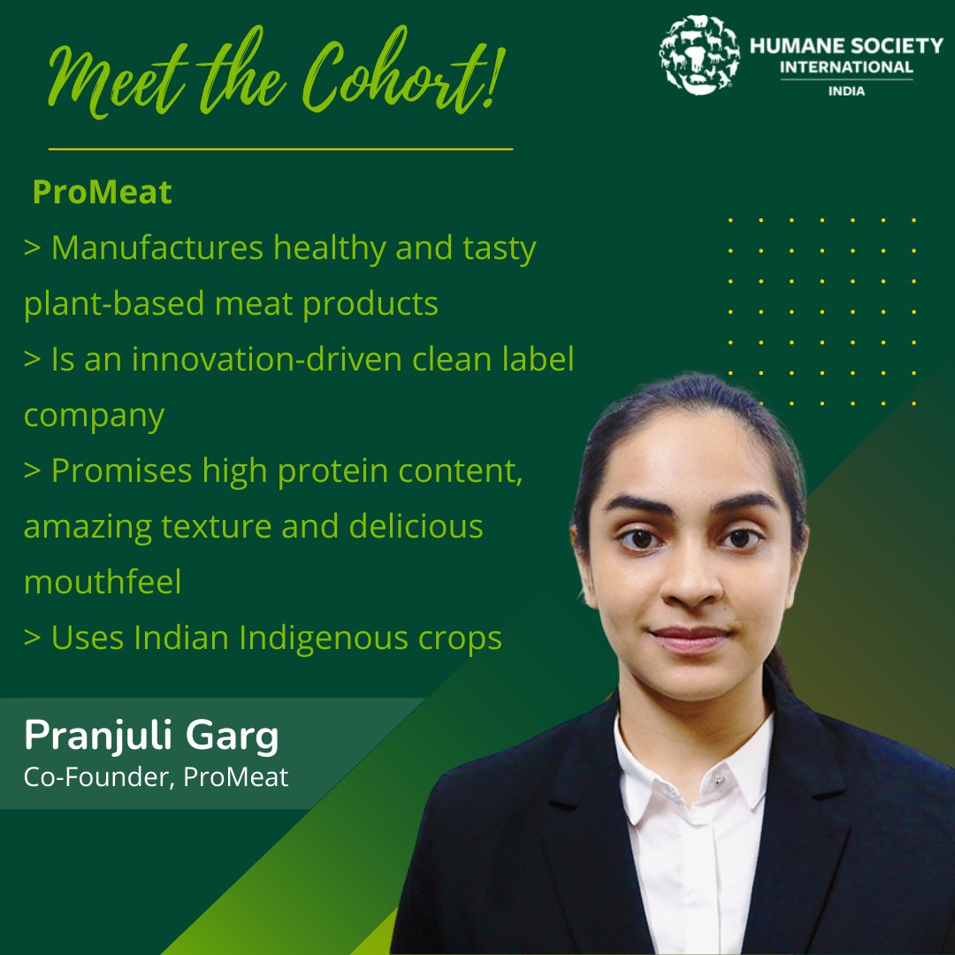 humaneworldind's tweet photo. We are thrilled to onboard them to enable them to meet their full potential through providing them with mentorship from experts in the field nationally and internationally along with networking and investment opportunities. #plantprotein #plantbasedfood #21stcentury  #materials https://t.co/jTua1Kxk3g