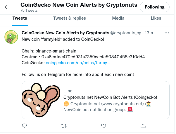 Cryptonuts FarmHunter tweet media