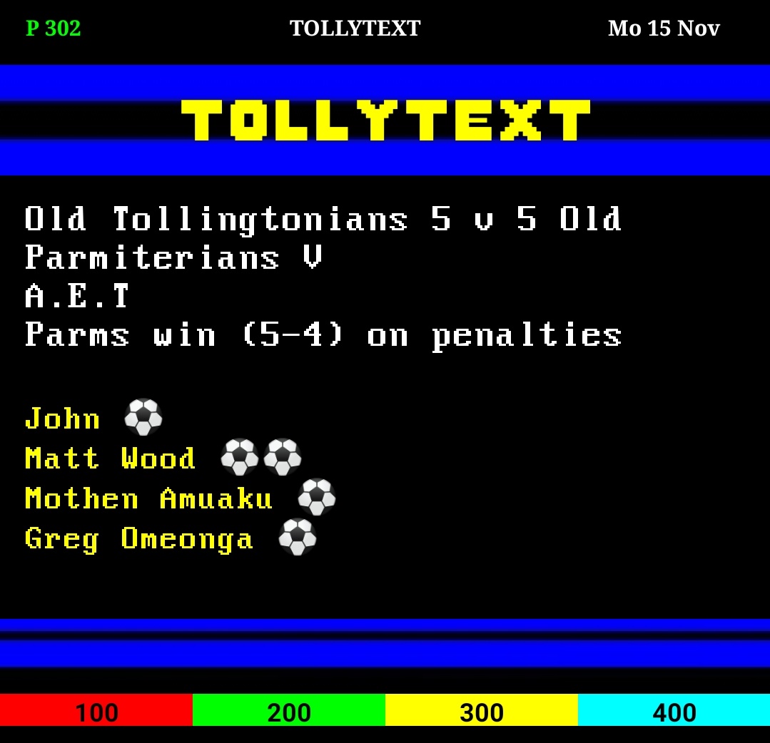 oldtollysfc's tweet photo. 😲An absolute cup🏆 classic at the Woods this Saturday. With many regulars missing, credit to the lads stepping up and fighting back from being behind 3 times to draw 5-5 after extra time, only to lose on pens to a youthful and talented @oldparmsfc 5XI. 💛💙 https://t.co/2TfGl8VeOU