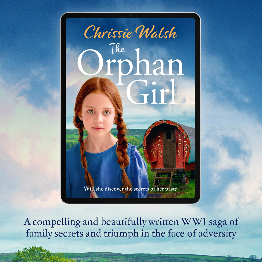 #TheOrphanGirl by <a href="/WalshChrissie/">Chrissie Walsh</a> is a compelling and beautifully written WWI saga of family secrets and triumph in the face of adversity. 

Out now, don't forget to get your eBook today: amzn.to/3CNp2cw