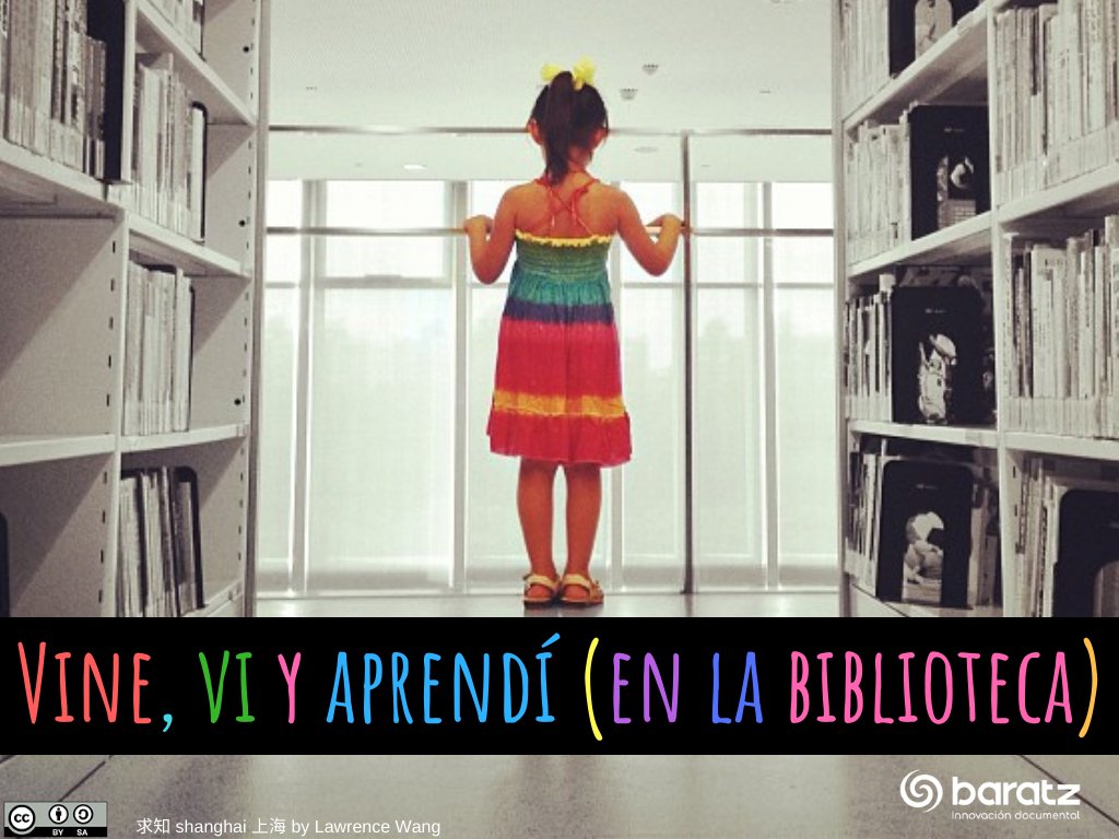 grupobaratz's tweet photo. 😍👧📚 Vine, vi y aprendí (en la #biblioteca) https://t.co/7DPNXE5Pp3