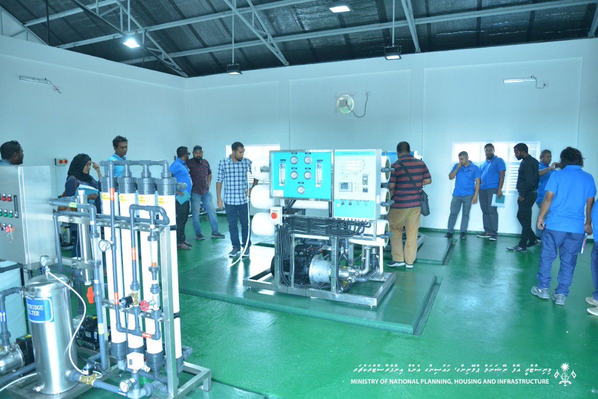 AishathRaufa's tweet photo. Ongoing Testing &amp; Commissioning of K.Gulhi Water Supply and Sewerage Facilities upon completion of all the components of the project. https://t.co/uhNBnEOPSs