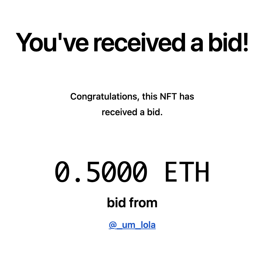 langanka's tweet photo. OMG @_um_lola is baaaaaaaaaaack with a bid of 0.5 $ETH!!!! Thank you so much!!! 😭💜🙏 WOW. JUST WOW. 😭😭😭💜 I'll really need something stronger than a coffee... 
https://t.co/X4nJQ3CGAu https://t.co/jH2d89yzWF