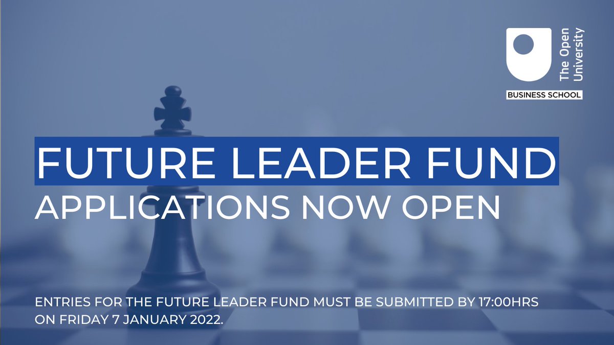 OU_FBL's tweet photo. Thanks to the generosity of our Alumni, we are offering a scholarship for the first two modules of the #OU_MBA to a potential #FutureLeader

Find out more and apply 👇

https://t.co/sv2kZfqNv8 https://t.co/2cisGDq5DQ