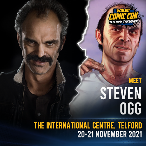 walescomiccon's tweet photo. NEW MEDIA GUEST #WCC2021 - Steven Ogg #TheWalkingDead #GrandTheftAuto #Westworld #BetterCallSaul https://t.co/dY9fHdPGpF