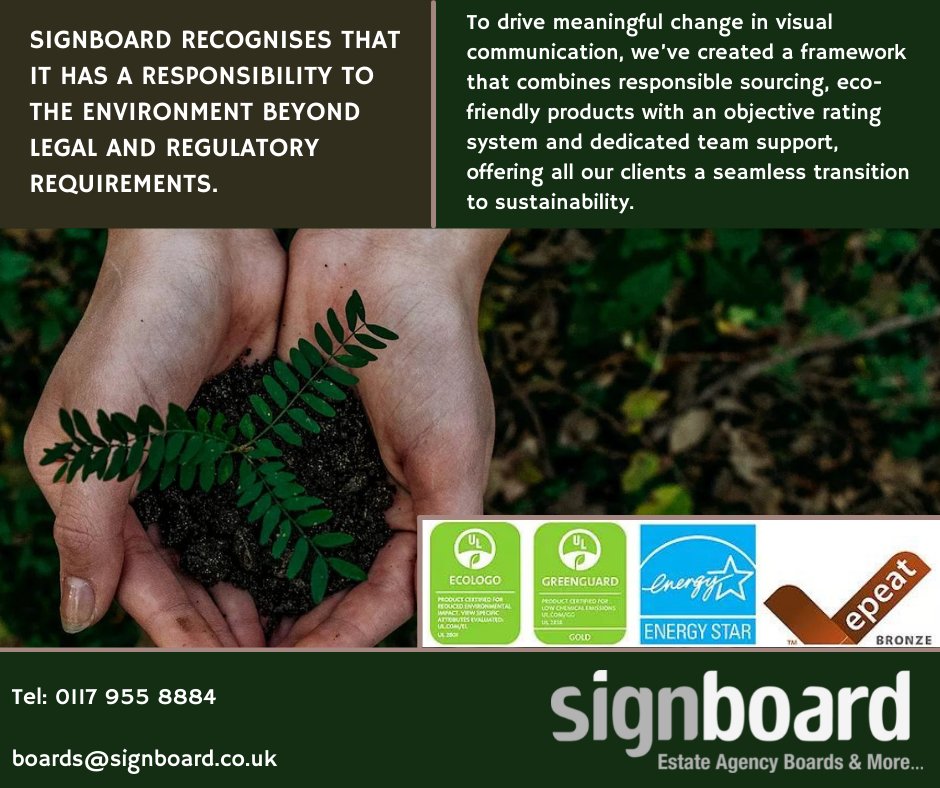 SignboardUk's tweet photo. Signboard is committed to operating its business from the manufacturing through to delivery of all jobs, in an environmentally friendly way.

https://t.co/PuldtpRueH https://t.co/N90iF7dfIP
