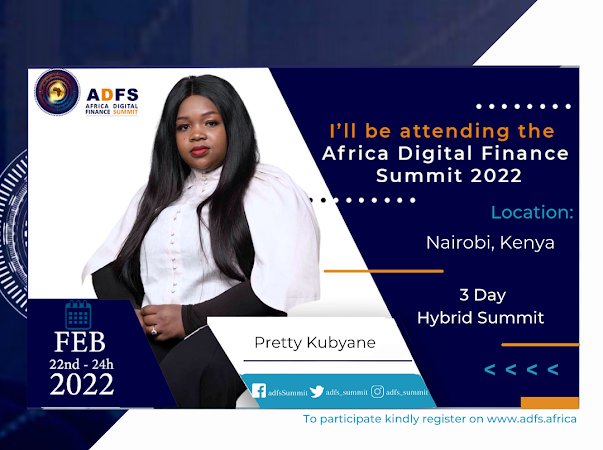 adfs_summit's tweet photo. We are proud to announce that @PrettyKubyane (Co-Founder, Coronet Blockchain) will be attending #adfsafrica2022.

Mark the date- February 22nd, 2022 will be one to remember! https://t.co/Cn7uJaCqEY