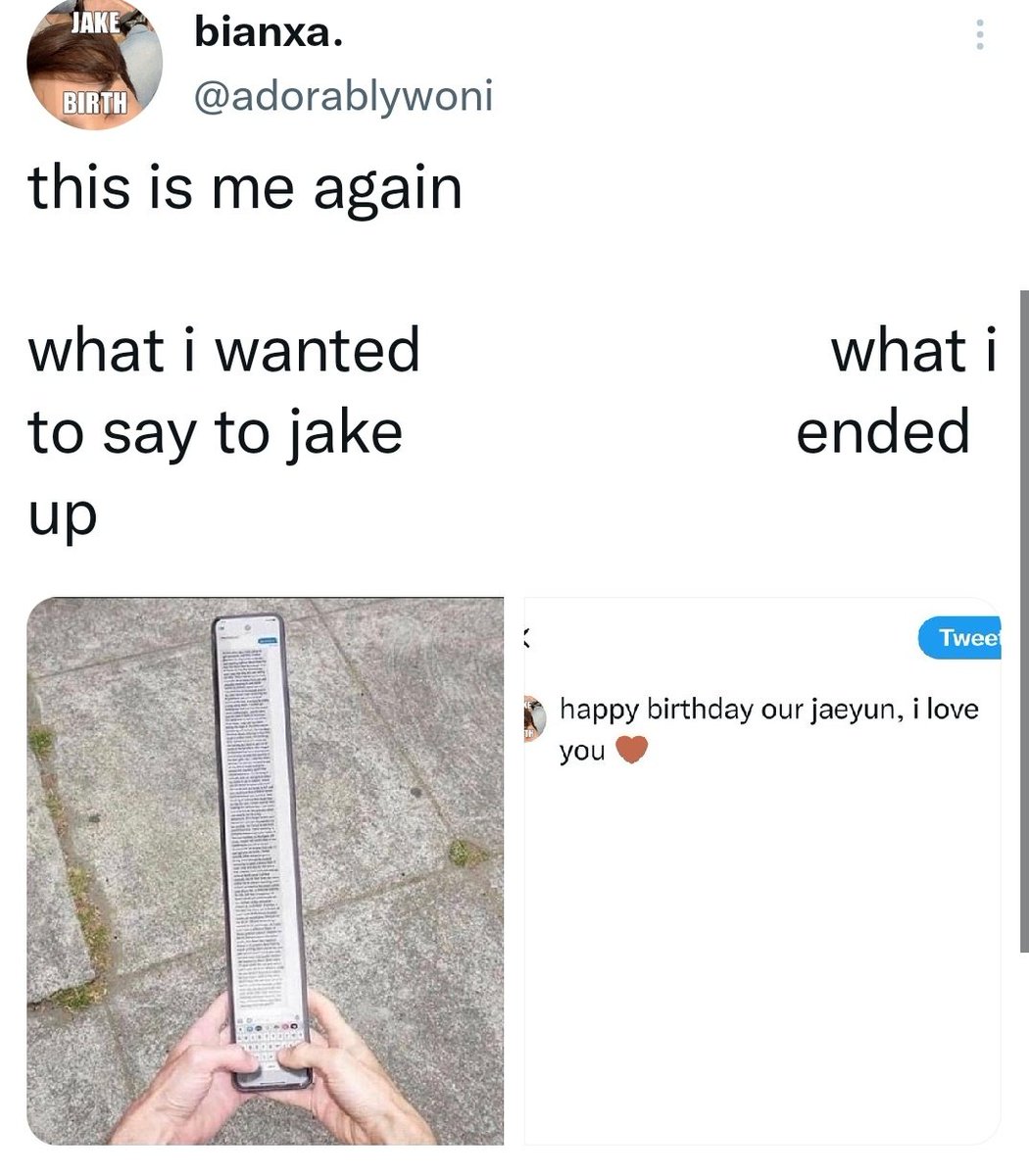 JAKEWOeNHYPEN's tweet photo. 😔I just want jake to know that he's the reason behind my happiness and I love him so much 

OUR NOVEMBER STAR JAKE
#OurJAEYUNiverseDay #무대천재_엔하이픈_제이크_생일축하해 #JAKE @ENHYPEN_members @ENHYPEN_members https://t.co/kRLQ0kq25i