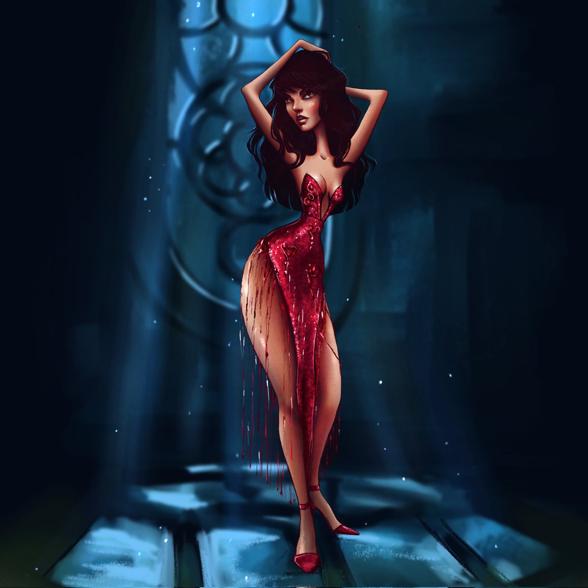 Beckons to dance with her #illustrationart #NFTs #NFTCommunity