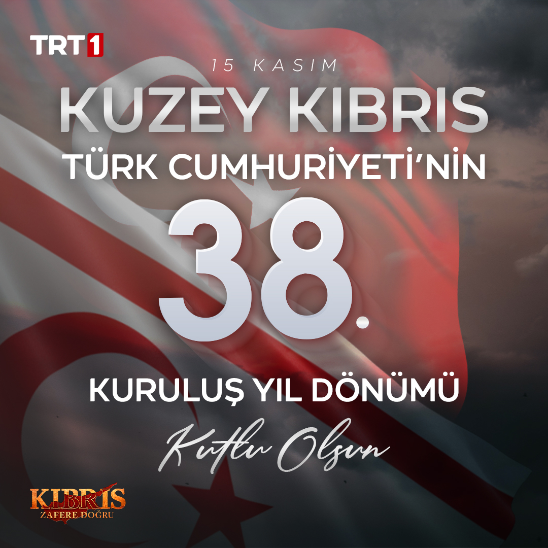 Kuzey Kıbrıs Türk Cumhuriyeti’nin 38’inci kuruluş yıl dönümünü kutluyor, kurucusu Sn. Rauf DENKTAŞ ve Dr. Fazıl KÜÇÜK başta olmak üzere Kıbrıs Türk halkının bağımsızlık, özgürlük ve demokrasi mücadelesinin kahramanları olan şehit ve gazilerimizi rahmet, minnet ve duayla anıyoruz.