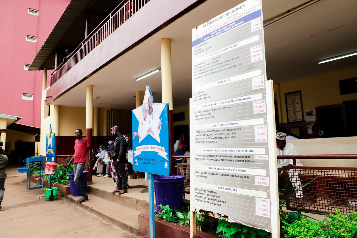 PasspeGuinee's tweet photo. Remise provisoire des urgences des CMC de Coléah, de Ratoma et de la Minière. Un ouf de soulagement pour les patients ainsi que l’ensemble du personnel soignant de ces hôpitaux. 

La réalisation a été assurée par UNOPS avec le financement de la BID. 
@guinee_oms @UNICEFGuinea https://t.co/4tlm2RNrGW