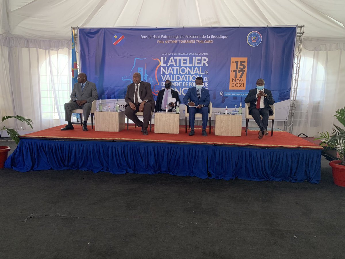 Mohamed Coulibaly (@mohamedcoul) on Twitter photo Opening Ceremony of the #DRC national land policy validation workshop in #KINSHASA. The land policy will be presented and discussed before being validated by all stakeholders of the land sector in DRC. <a href="/UNHABITAT/">UN-Habitat</a> <a href="/fonaredd/">Fonaredd_RDC</a> <a href="/Conaref_rdc/">conaref-rdc.org</a> <a href="/GLTNnews/">GlobaLandToolNetwork</a> <a href="/CAFISecretariat/">CAFI🌳</a> Opening Ceremony of the #DRC national land policy validation workshop in #KINSHASA. The land policy will be presented and discussed before being validated by all stakeholders of the land sector in DRC. <a href="/UNHABITAT/">UN-Habitat</a> <a href="/fonaredd/">Fonaredd_RDC</a> <a href="/Conaref_rdc/">conaref-rdc.org</a> <a href="/GLTNnews/">GlobaLandToolNetwork</a> <a href="/CAFISecretariat/">CAFI🌳</a>