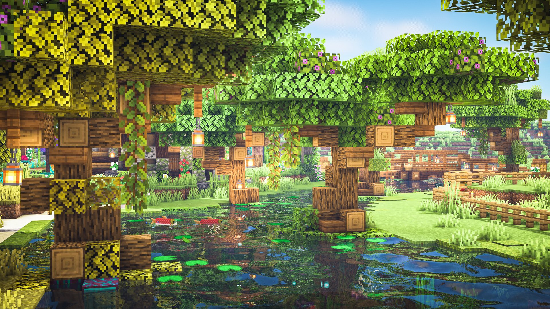 تويتر そろんごクラフト マイクラ建築 على تويتر 練習を兼ねて 木をたくさん生やした 制作時間 1本目 45分くらい 5本目 15分くらい 木の造形メキメキ上達٩ W ﻭ マインクラフト Minecraft Minecraftbuilds Minecraft建築コミュ