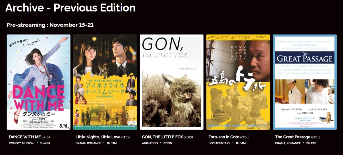 WatchmenID's tweet photo. Mulai hari ini 5 film jepang berikut ini sudah bisa ditonton secara gratis di pre-event JFF Online 2022!

Cara nonton gratisnya cukup punya akun di website-nya JFF, aksesnya dibuka dari 15-21 November 2021

Bisa langsung klik link berikut
⬇️
https://t.co/W9oeH8XG5U

#jffindonesia https://t.co/0geHTAjFSr