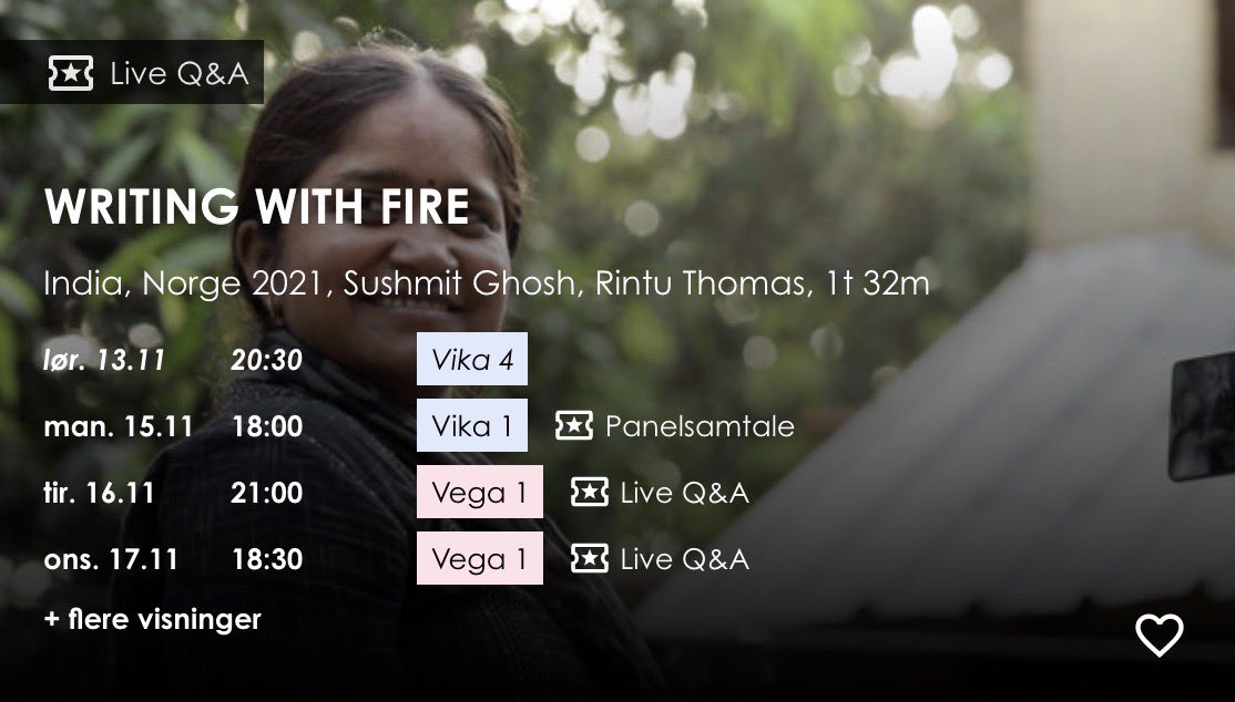 Prisvinnende film <a href="/filmfrasor/">Film fra Sør</a> #Writingwithfire idag med panelsamtale