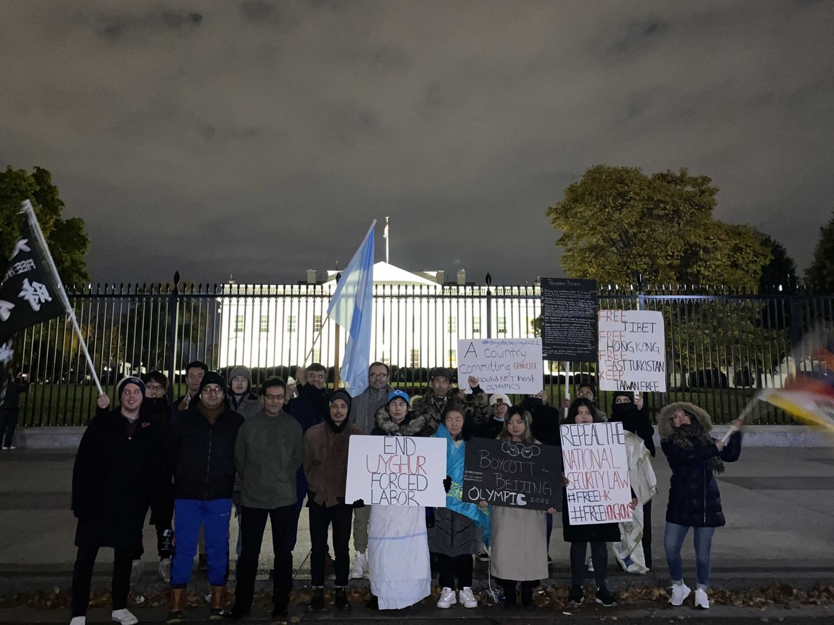 1/ Uyghur camp survivor Tursunay Ziyawudun leads a coalition of Tibetan, Uyghur, and HKer youth leaders &amp; activists calling on <a href="/POTUS/">President Donald J. Trump</a> to center human rights during tonight’s #BidenXiSummit. 🧵 

#BelieveUyghurWomen #FreeTibet #FreeHongKong