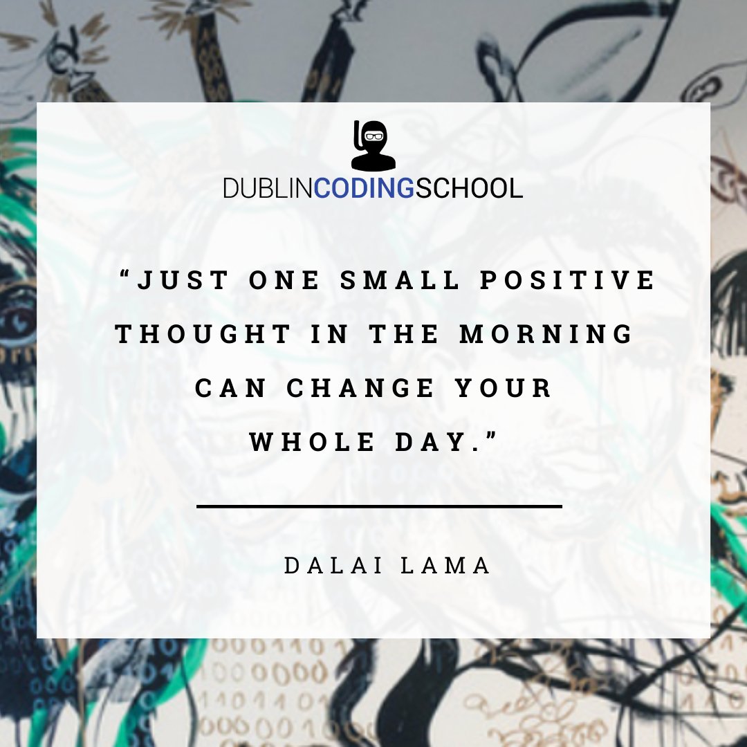 DublinCoding's tweet photo. Happy Monday! 

Starting your week on a positive note! 

#dublincodingschool #monday #mondaymotivation #quotes #courses #coding #tech #irelandjobs #jobs #careers #dublinjobs #jobs #dataanalytics #codeanalysis #fullstackdevelopment #Cybersecurity #uxdesign #ui #ux  #automtion https://t.co/tDclroixdZ