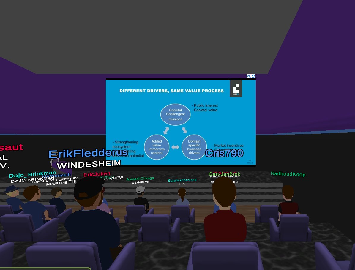 We are now LIVE with <a href="/CLICK_NL/">CLICKNL</a> , in the Laval virtual world! With our programme No Content, No business, as part of the <a href="/VRDays/">VRDays Foundation</a>. Cooool. <a href="/bartahsmann/">Bart Ahsmann</a>