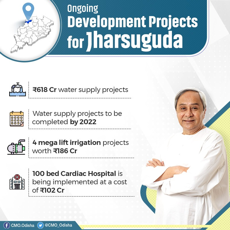 Further strengthening public healthcare in #Odisha, CM <a href="/Naveen_Odisha/">Naveen Patnaik</a> has launched the distribution of #BijuSwasthyaKalyanYojana Smart Health Cards in #Jharsuguda. CM also dedicated development projects worth ₹ 312 Cr in the district. #SusthaOdisha