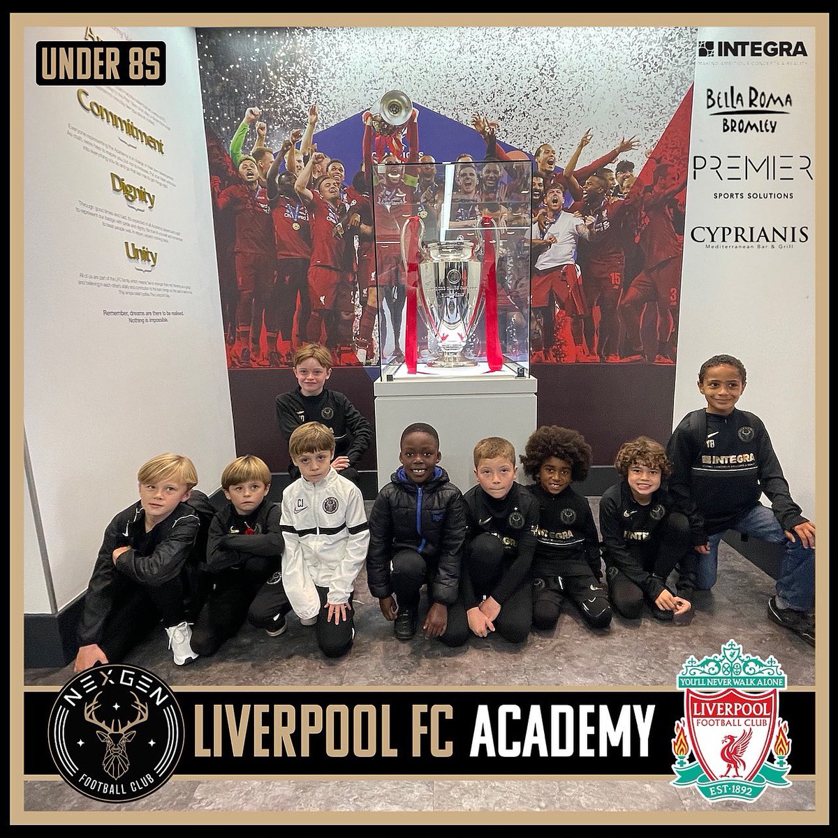 Amazing experience for our u8s. Spending the day at one of the best academies in world football. Parents and Boys had an amazing day and the team performed extremely well against top Liverpool FC sides <a href="/Gazoneil/">Gary O'Neil</a> <a href="/BellaRomaItalia/">Bella Roma Beckenham</a> <a href="/premiersportsuk/">Premier Sports Solutions</a> <a href="/_Cyprianis/">Cyprianis</a>